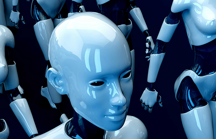 cold, faceless robot